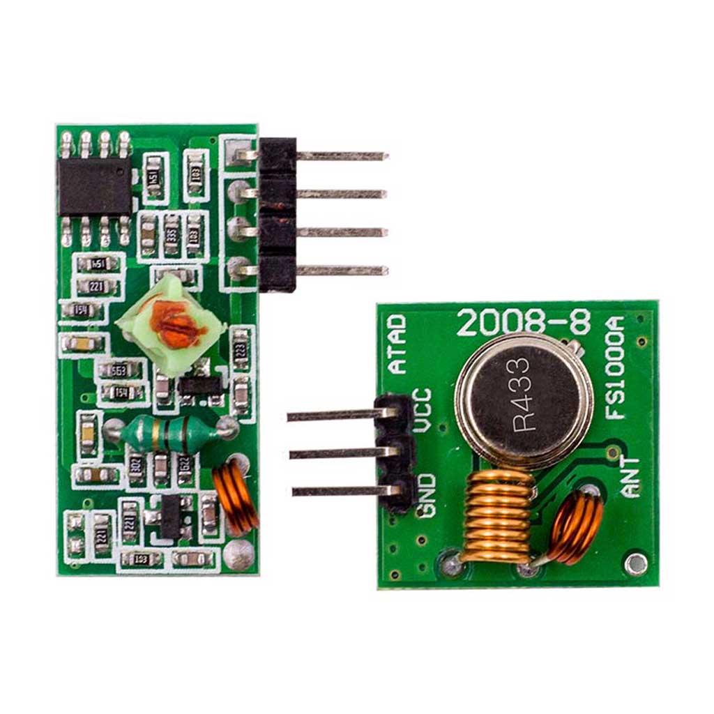 RF Transmitter Receiver Pair 433 MHz