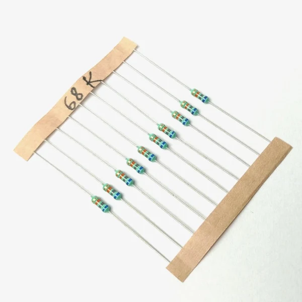 68k Ohm 1/4W Metal Film Resistor - Pack of 10
